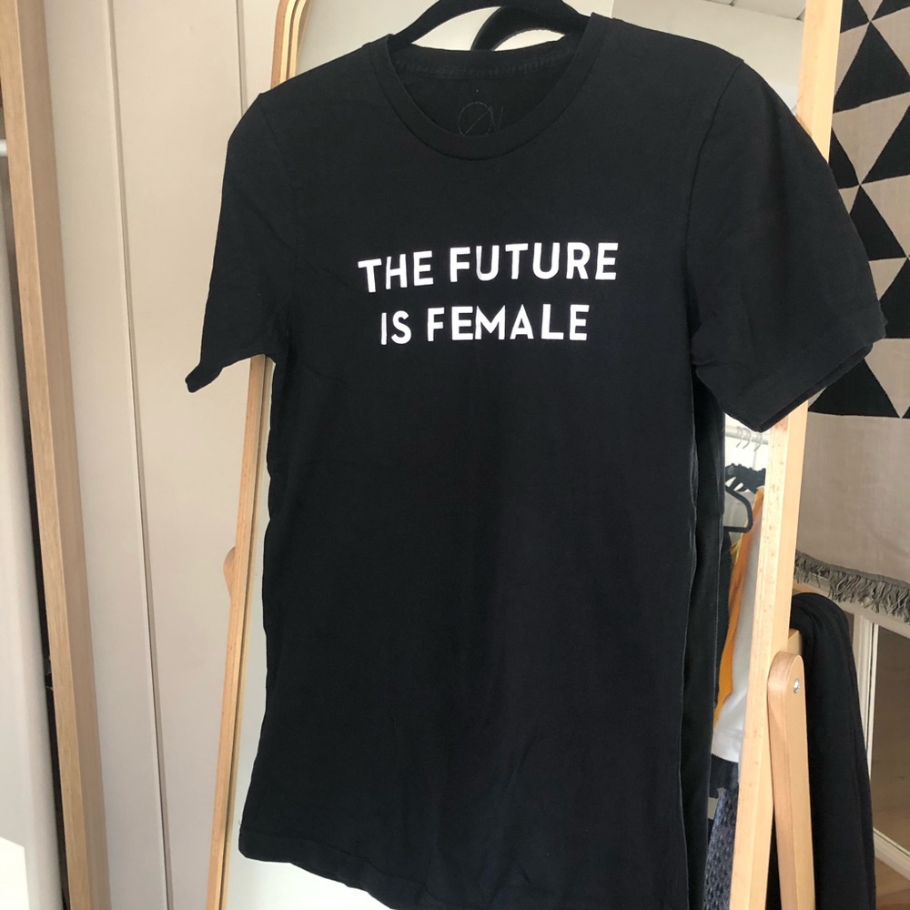 “THE FUTURE IS FEMALE” women’s tee in SMALL
